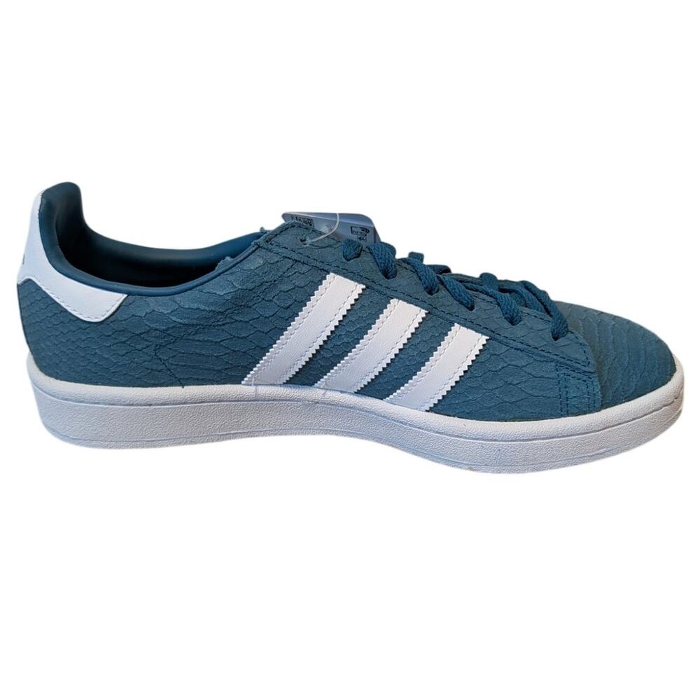 adidas Originals Campus W Petrol Night Teal Snake Shoes CQ2103 Women Size 8.5 - Picture 2 of 10